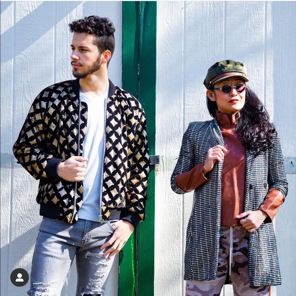 Double Breasted Sequin Coat Dress - Picture 8 of 15